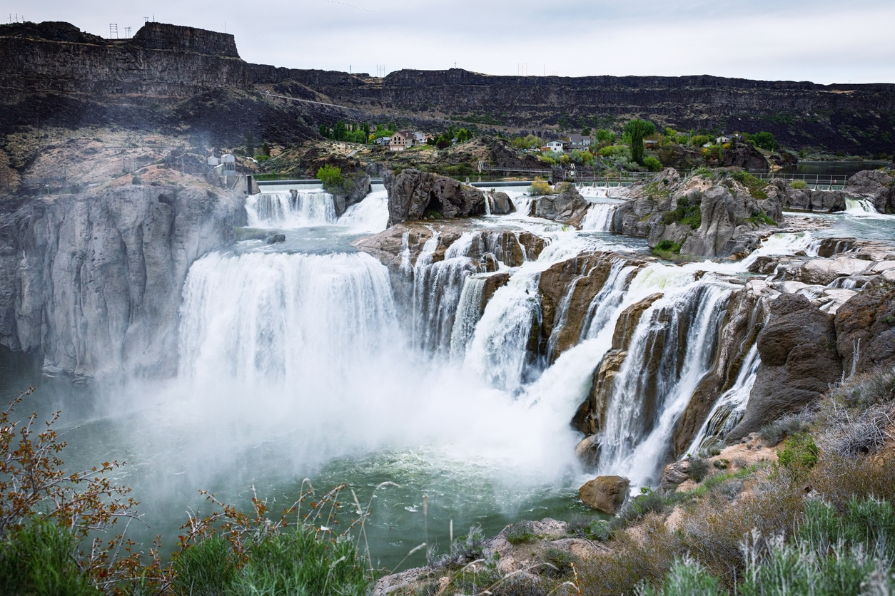 Image of water fall in Twin Falls, Idaho where Grant Loebs is running for Prosecuting Attorney.